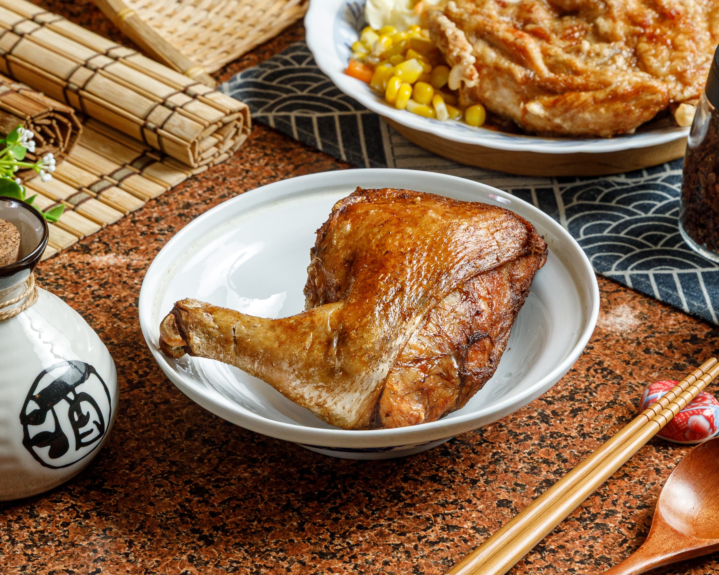 炸雞腿餐點圖片