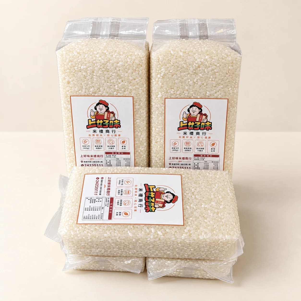 真空小包裝白米 600g