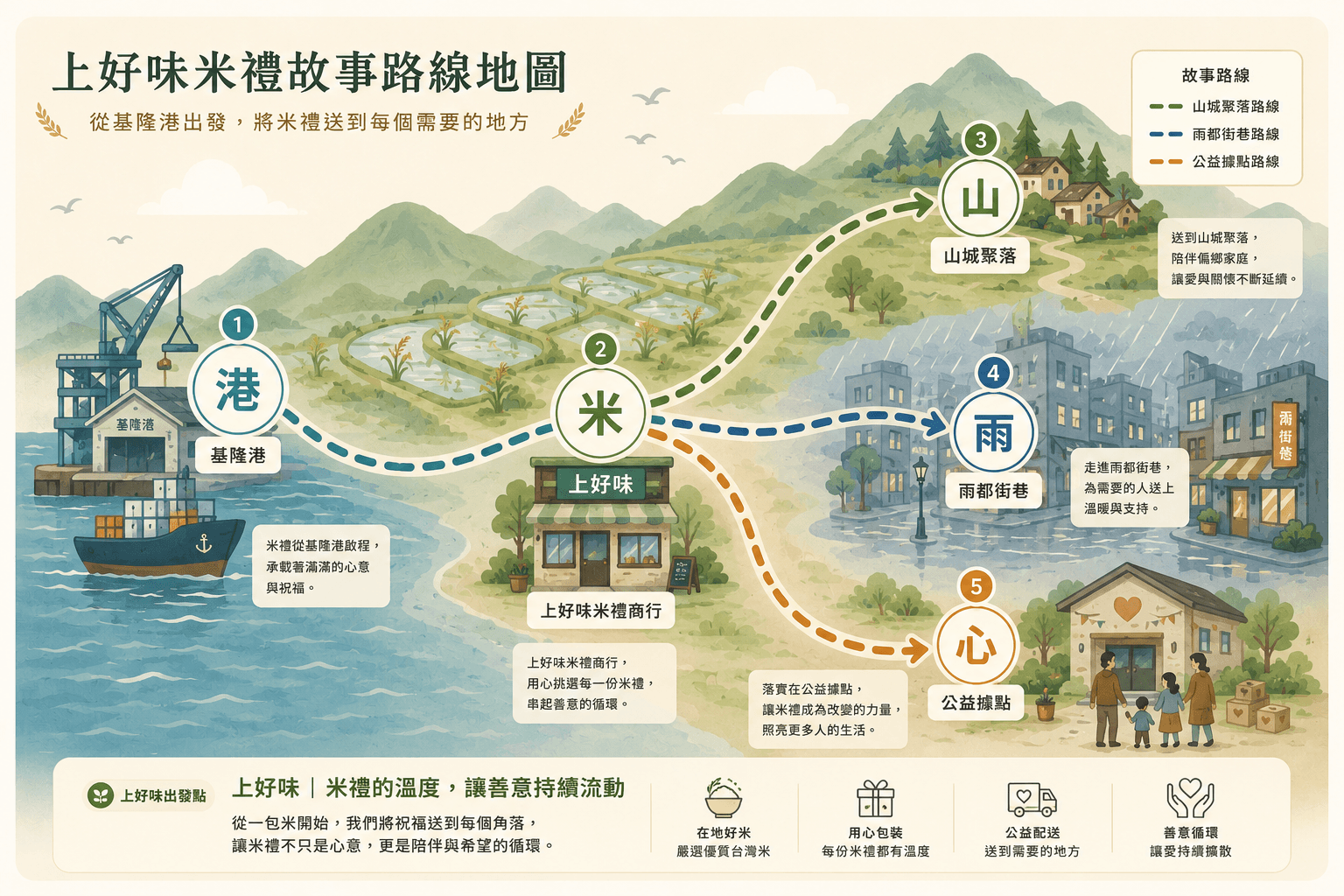上好味米禮故事路線地圖