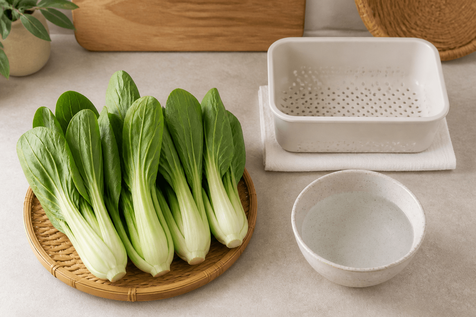 小白菜挑選與食用情境
